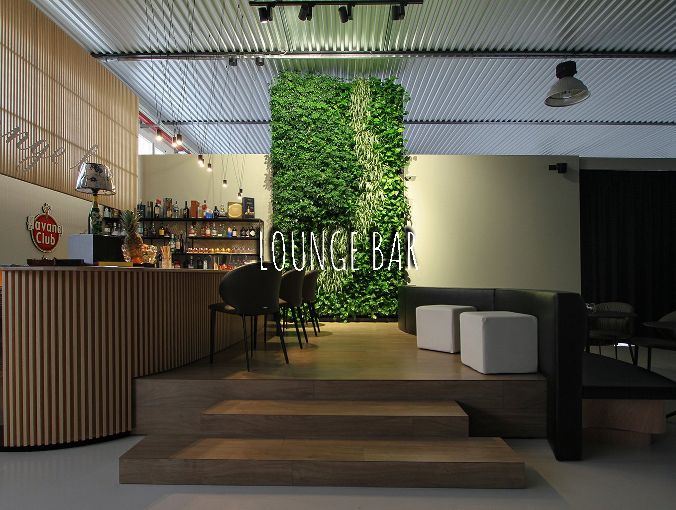 Vertical Garden, Green Wall, Indoors, Non-residential, Lounge Bar, Verona