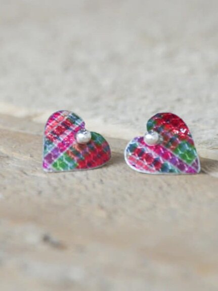 Gordon Tartan Stud Earrings