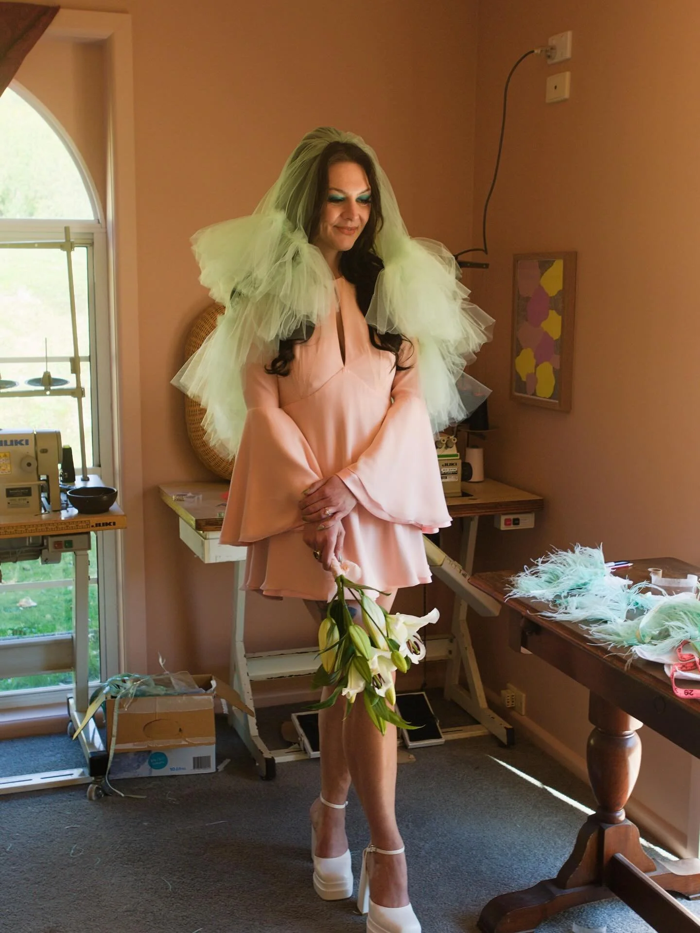 THANK YOU, Carmlle for making this an extremely fun project and trusting me with your wedding day look 🫶🏼

One part of a multi piece ensemble we designed 💘