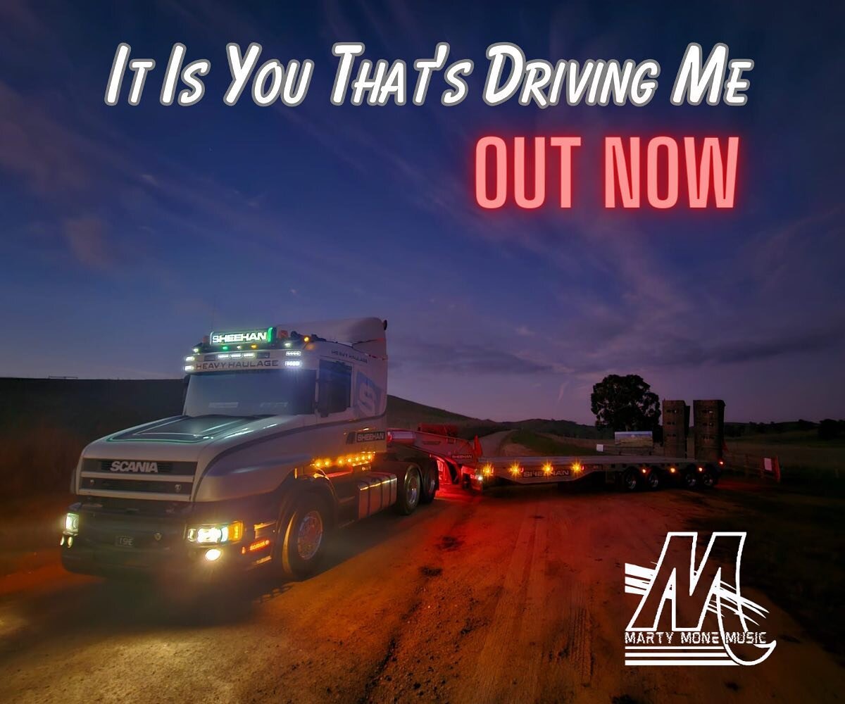 Who Has Heard The New Tune? 
YouTube Video Going Live at 12.30pm 

Song Link: 
https://snd.click/itisyouthatsdrivingme

YouTube Premiere Tomorrow 12.30pm 
https://youtu.be/4thV-8TAbak

#martymone  #itisyouthatsdrivingme #bullnose #countryrock