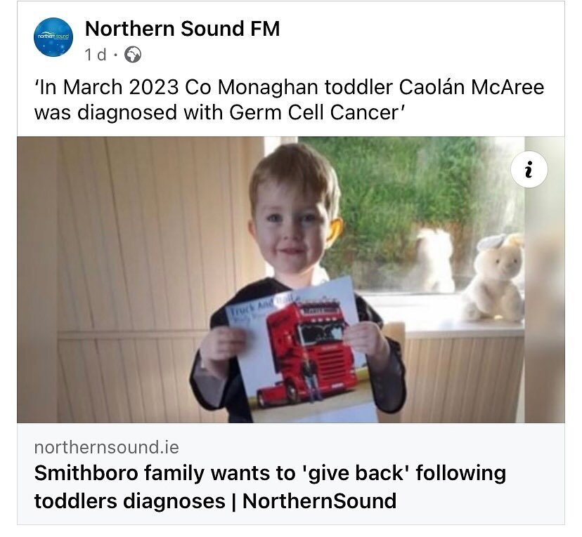Delighted your doing well Caol&aacute;n 💙
A very worthy cause : https://gofund.me/5342edb8