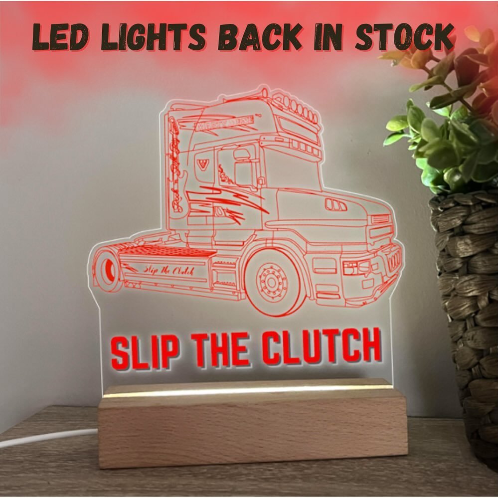 🚨Back in Stock 🚨
Slip The Clutch LED Nightlights 

www.martymonemusic.com/shop 

#martymone #officalmerchandise #sliptheclutch #trucklight 🚨