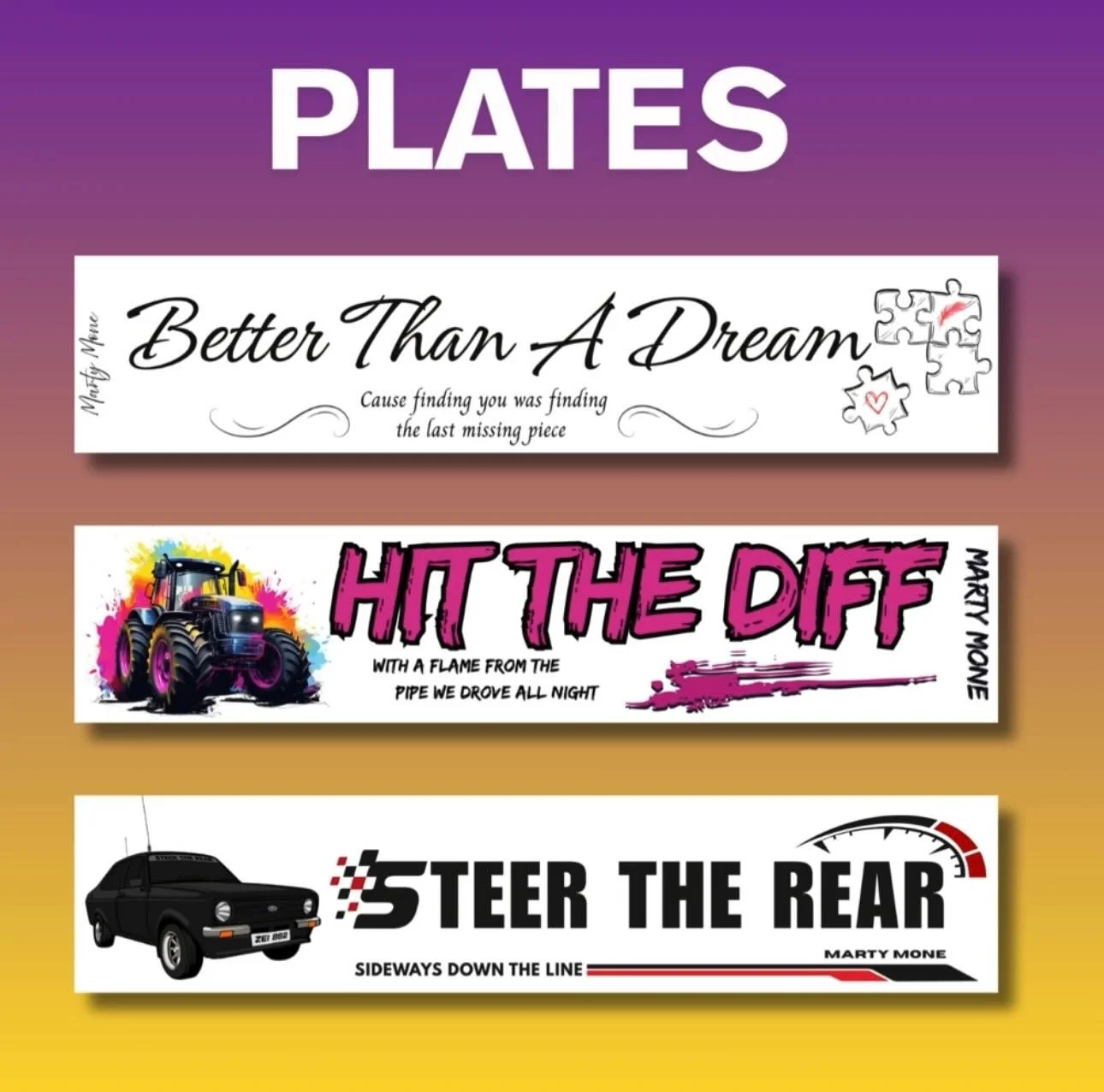 The Plate Collection 🤠
&nbsp;
👉 Order Here:
www.martymonemusic.com/shop
&nbsp;
#martymone #merchandise #plates