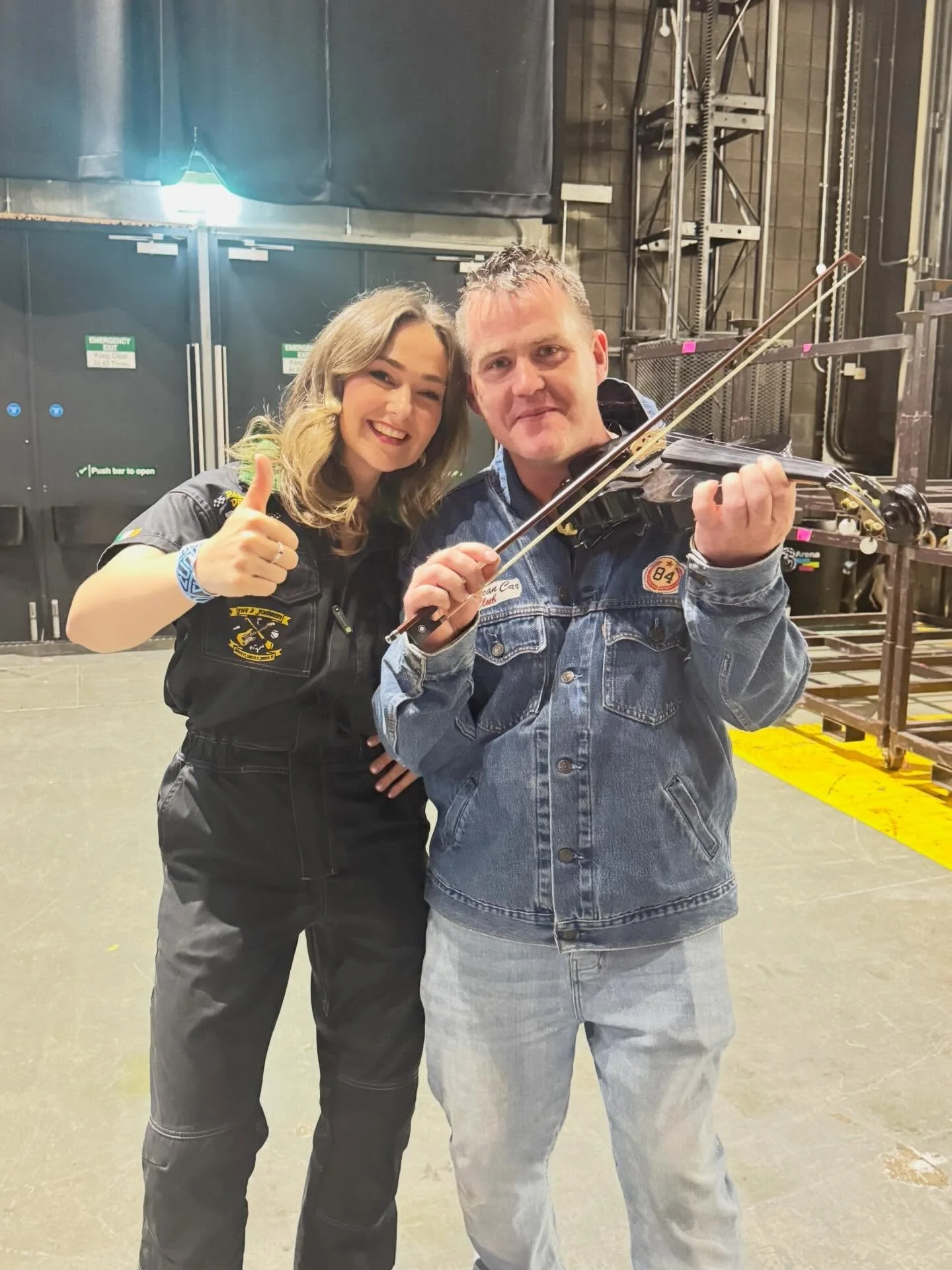 Thanks to Tara Howley for the fiddle lessons , but I think her job is safe enough 😝 @tarahowleymusic