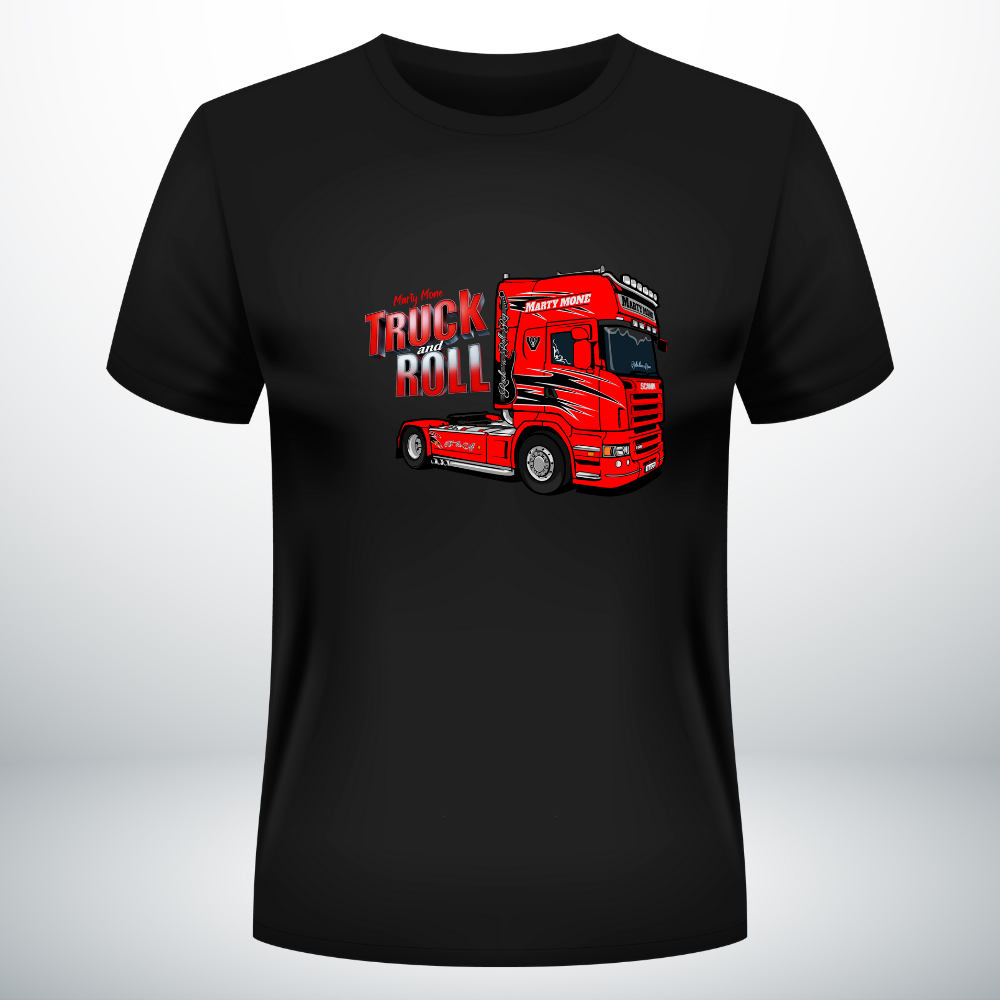 Truck and Roll R580 - Black Tshirt