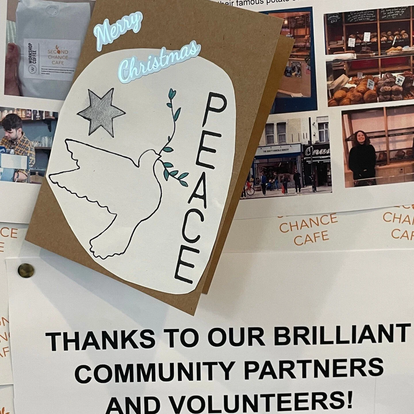 Happy Christmas to all our guests, volunteers, bakers, donors, neighbours and everyone else involved in making the Second Chance Cafe truly a *community* cafe. 

Please note we will be closed next week between Christmas and New Years to give our volu