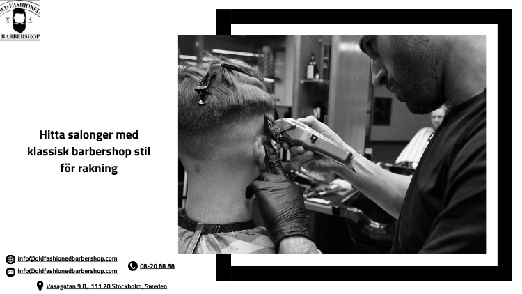Hitta salonger med klassisk barbershop stil för rakning