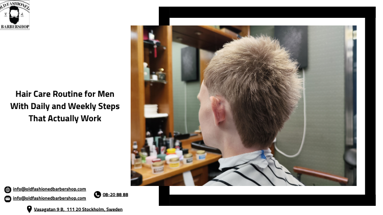 hair care routine for men