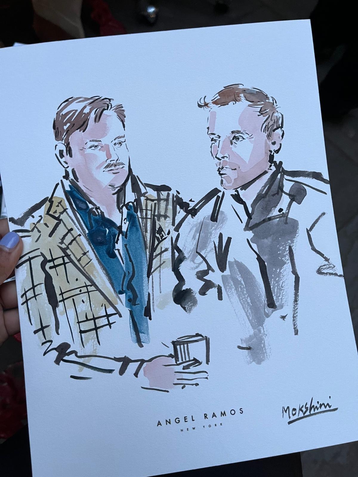 Close up of sketch