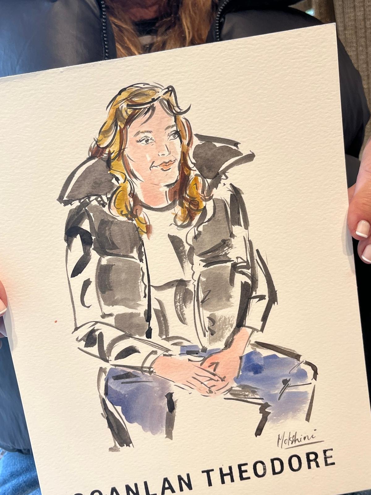 Close up of sketch