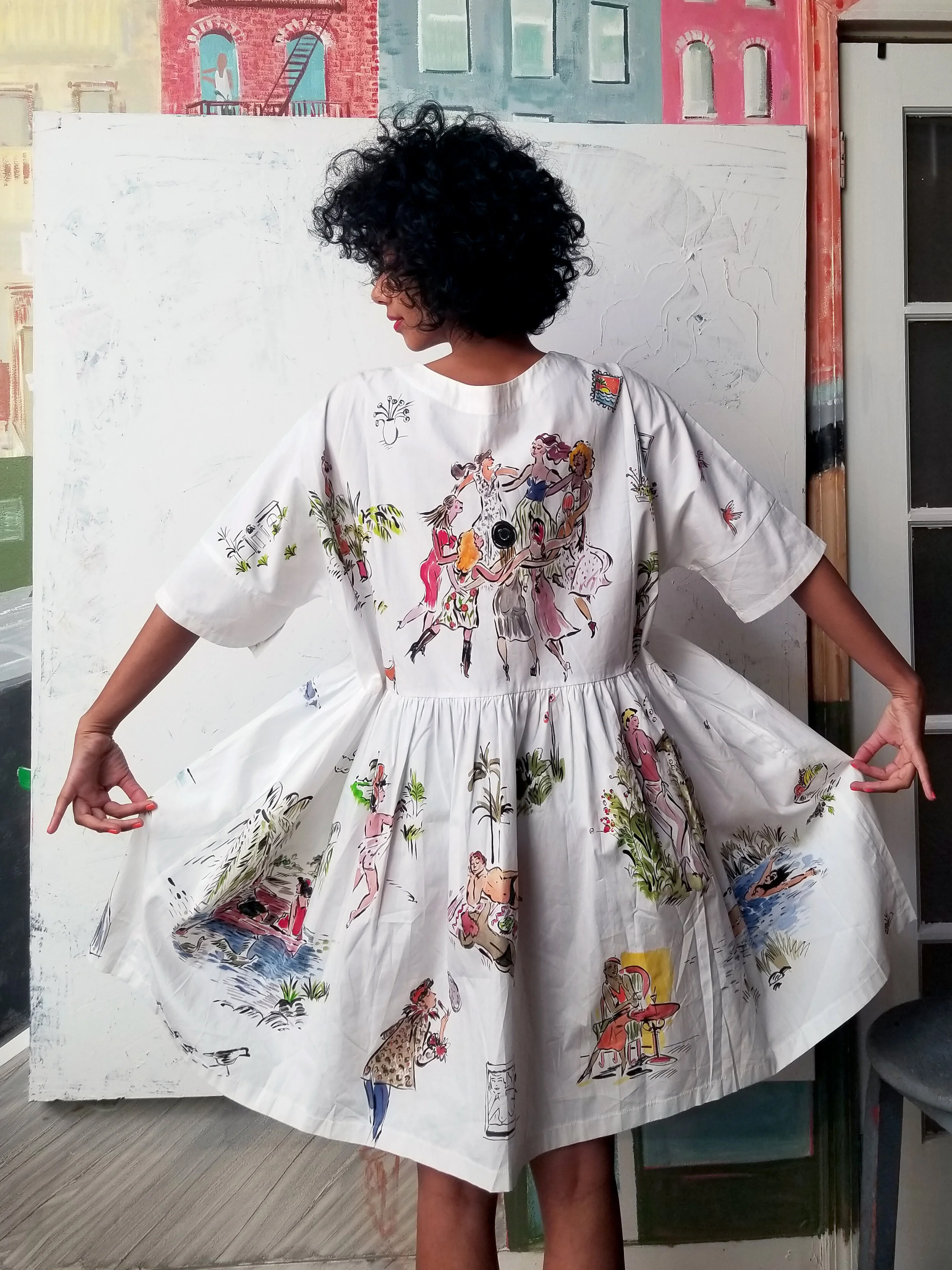 Back of dress