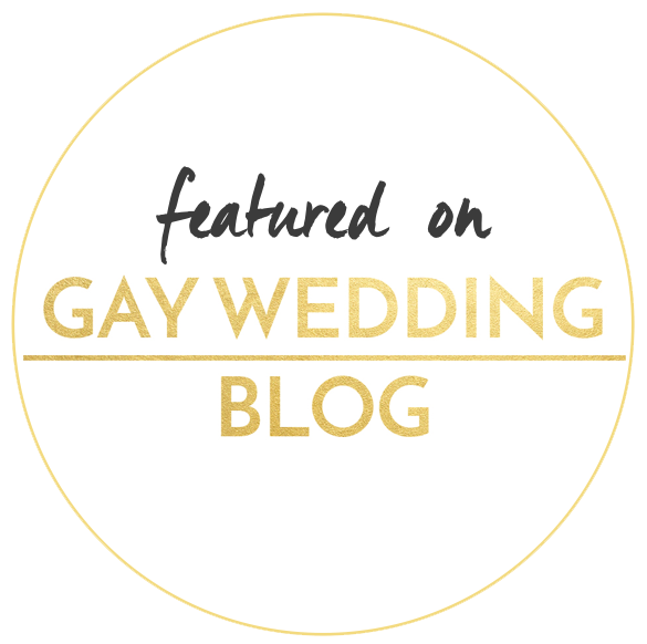 as featured on the gay wedding blog