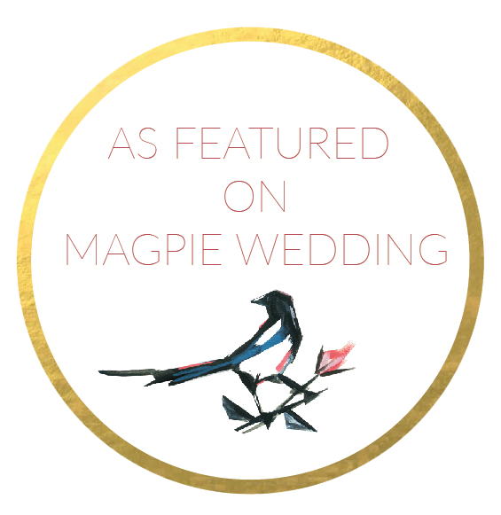 featured in magpie wedding blog
