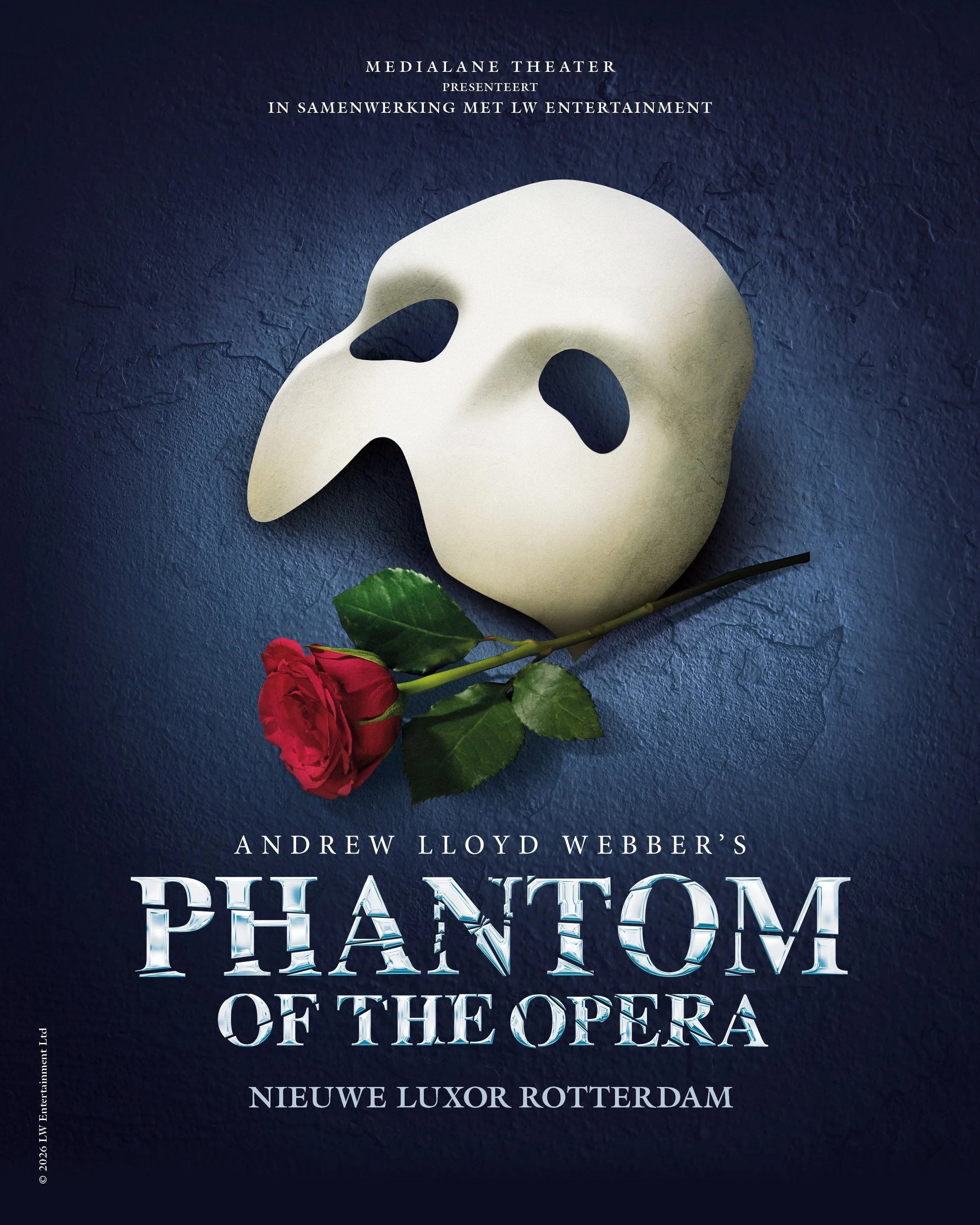 Wereldwijd musicalfenomeen PHANTOM OF THE OPERAkomt naar het Nieuwe Luxor in Rotterdam