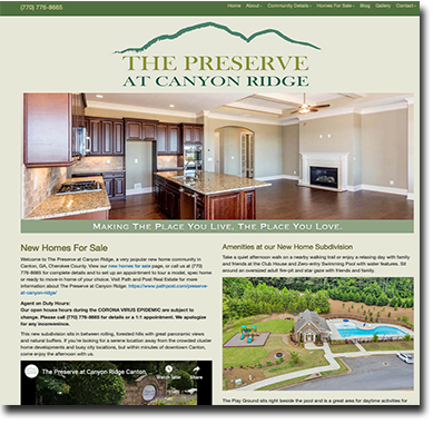 The Preserve at Canyon Ridge-website