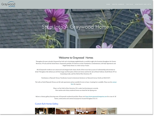 Graywood Homes Website