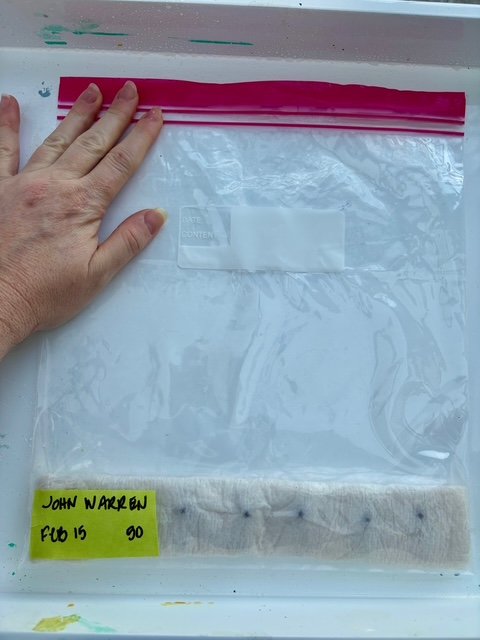 Put "Burrito" in bag and seal.