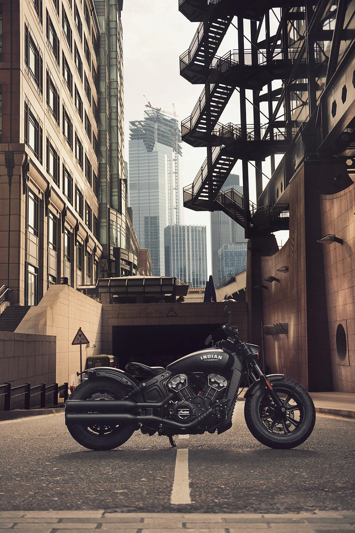 2019 Indian Motorcycle - Scout Bobber, photographed by imagefactory studio - London based automotive and motorcycle photographer.
