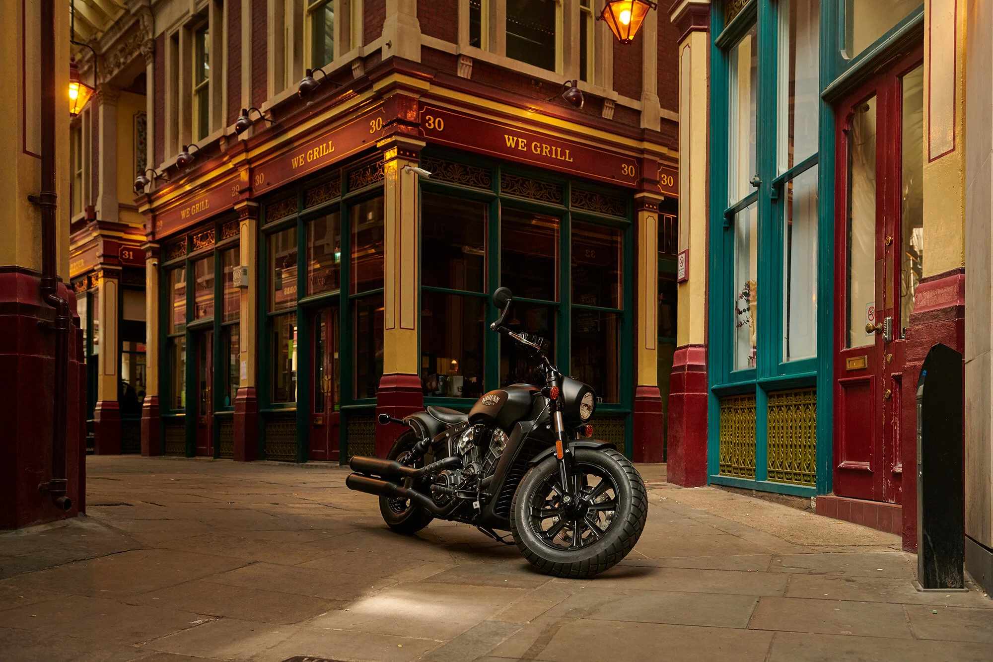 2019 Indian Motorcycle - Scout Bobber, photographed by imagefactory studio - London based automotive and motorcycle photographer.