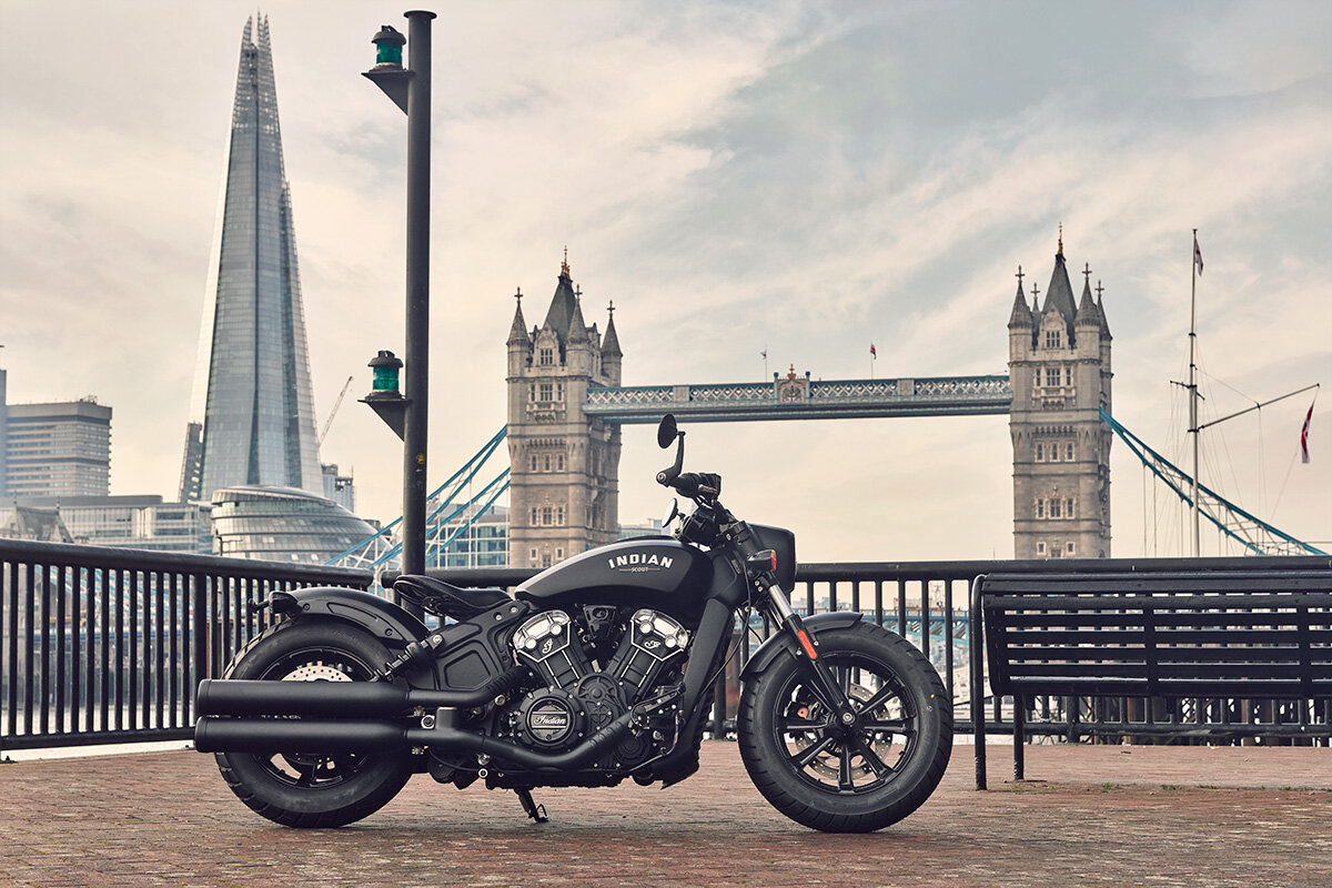 2019 Indian Motorcycle - Scout Bobber, photographed by imagefactory studio - London based automotive and motorcycle photographer.