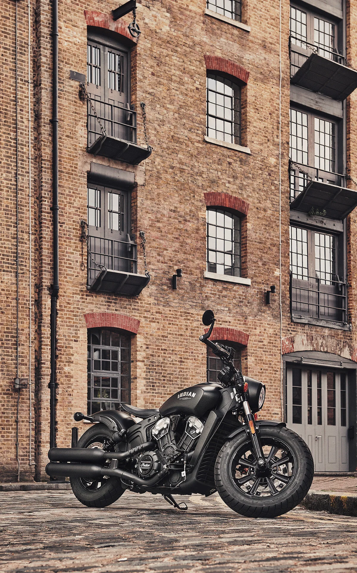 2019 Indian Motorcycle - Scout Bobber, photographed by imagefactory studio - London based automotive and motorcycle photographer.