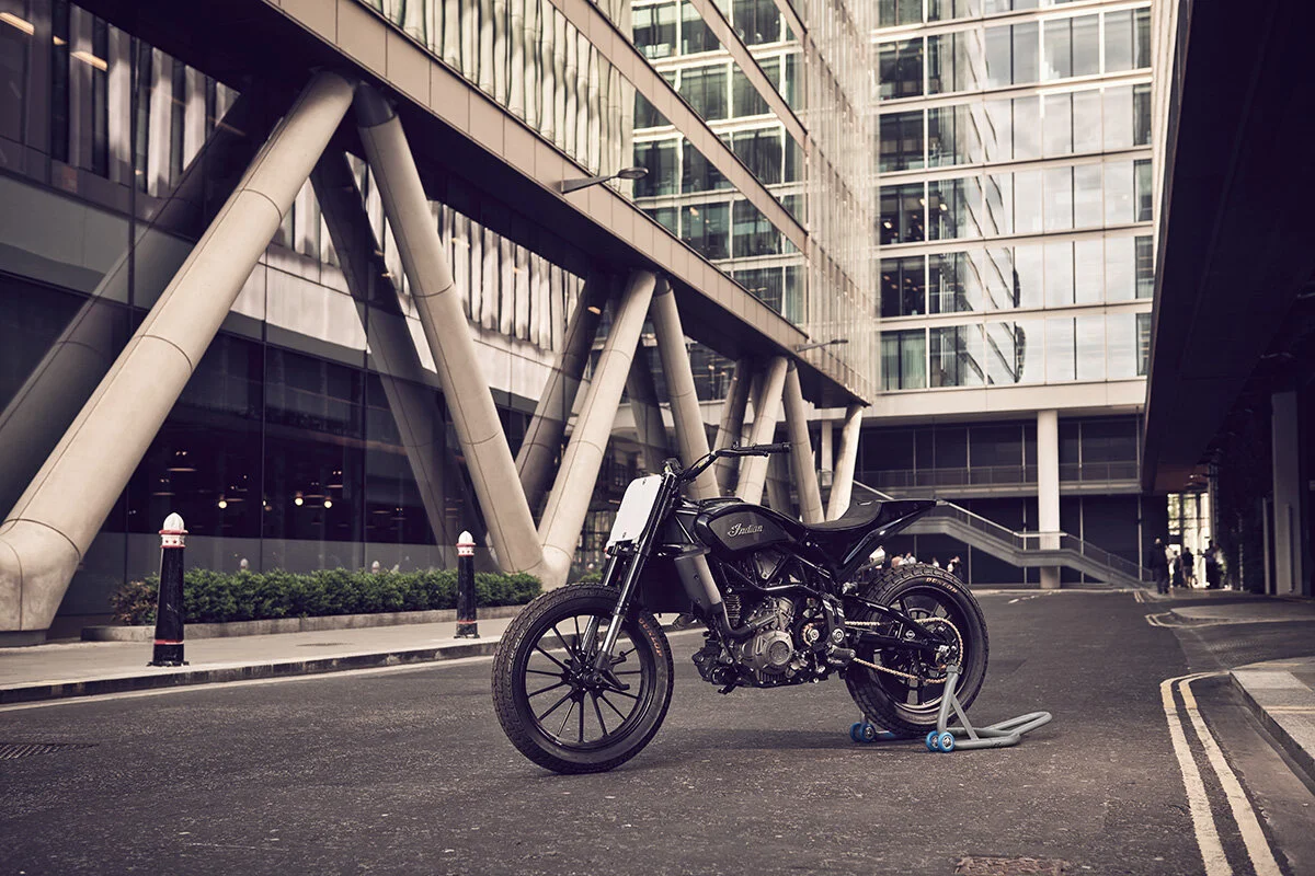 2019 Indian Motorcycle FTR 1200 Hooligan flat track, photographed by imagefactory studio - London based automotive and motorcycle photographer.
