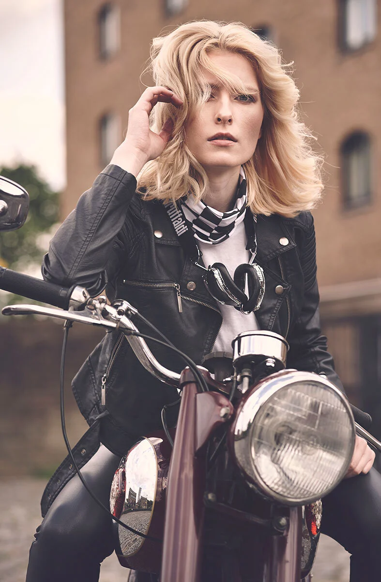 1955 BSA A7 500 + Gin Salemó, photographed by imagefactory studio - London based automotive and motorcycle photographer.