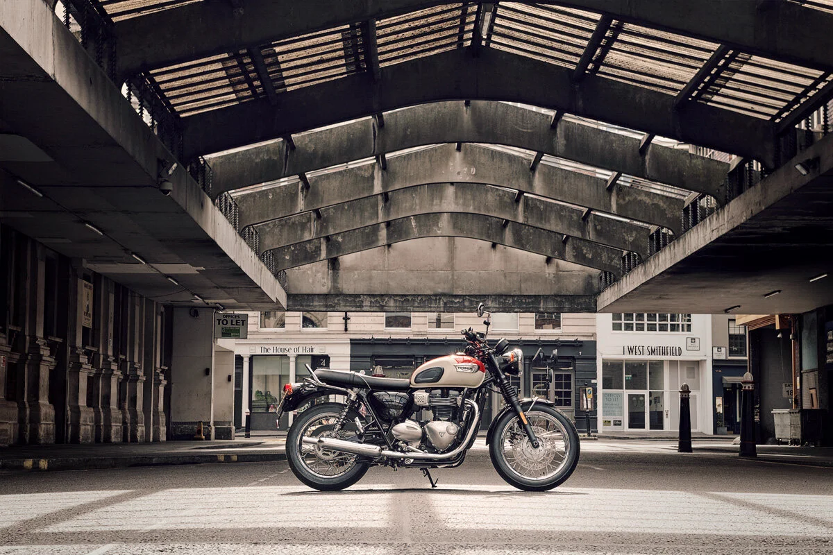 2019 TRIUMPH Bonneville T100, photographed by imagefactory studio - London based automotive and motorcycle photographer