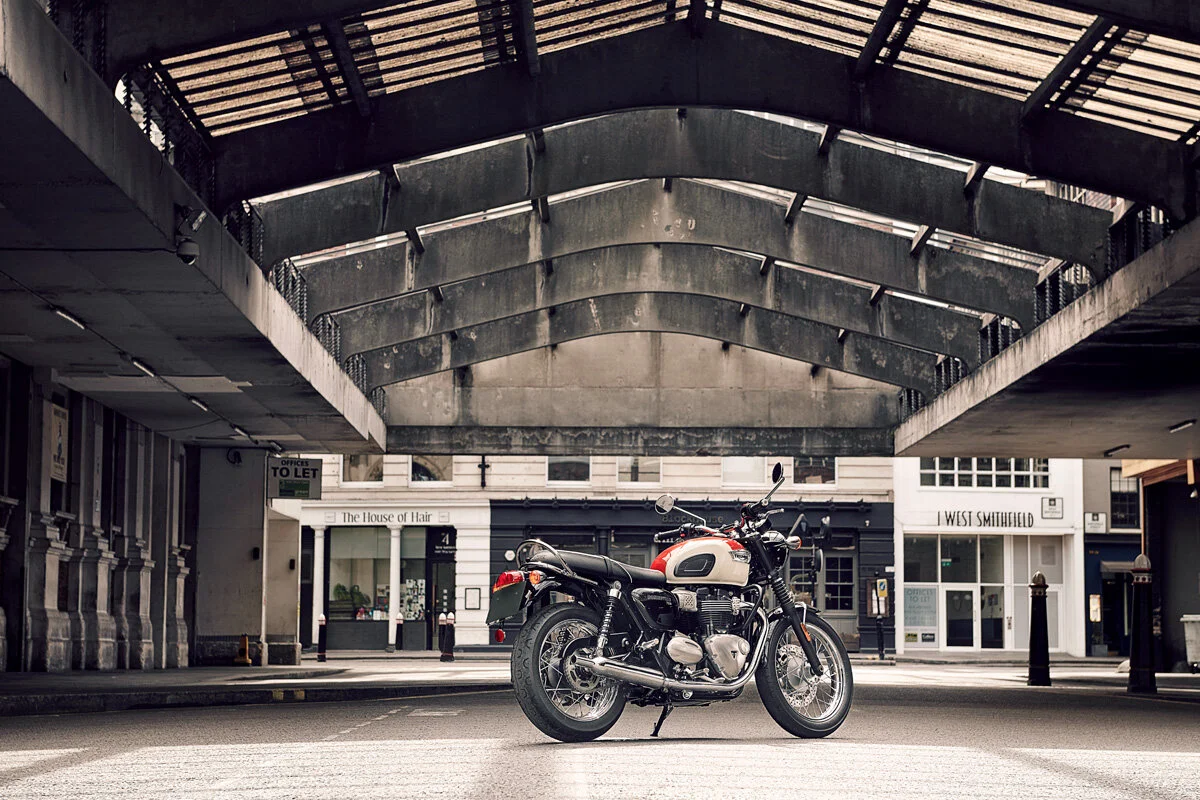 2019 TRIUMPH Bonneville T100, photographed by imagefactory studio - London based automotive and motorcycle photographer