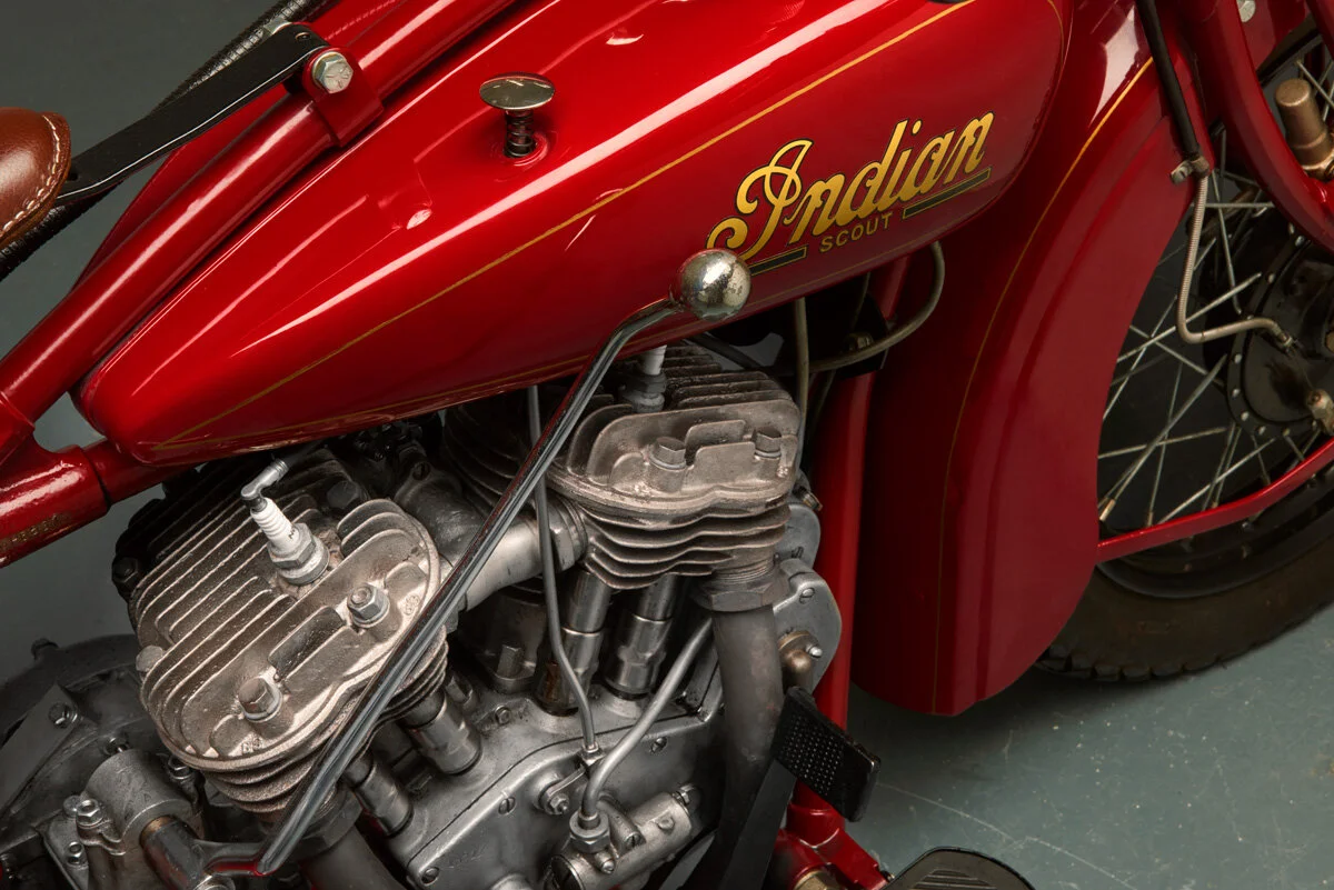 1929 Indian Motorcycle Scout 750, photographed by imagefactory studio - London based automotive and motorcycle photographer.