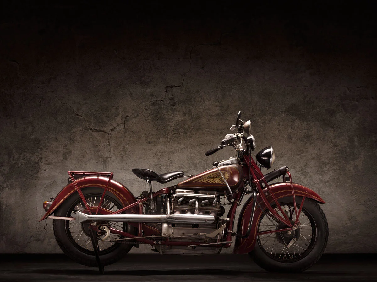 1938 Indian Motorcycle Four, photographed by imagefactory studio - London based automotive and motorcycle photographer