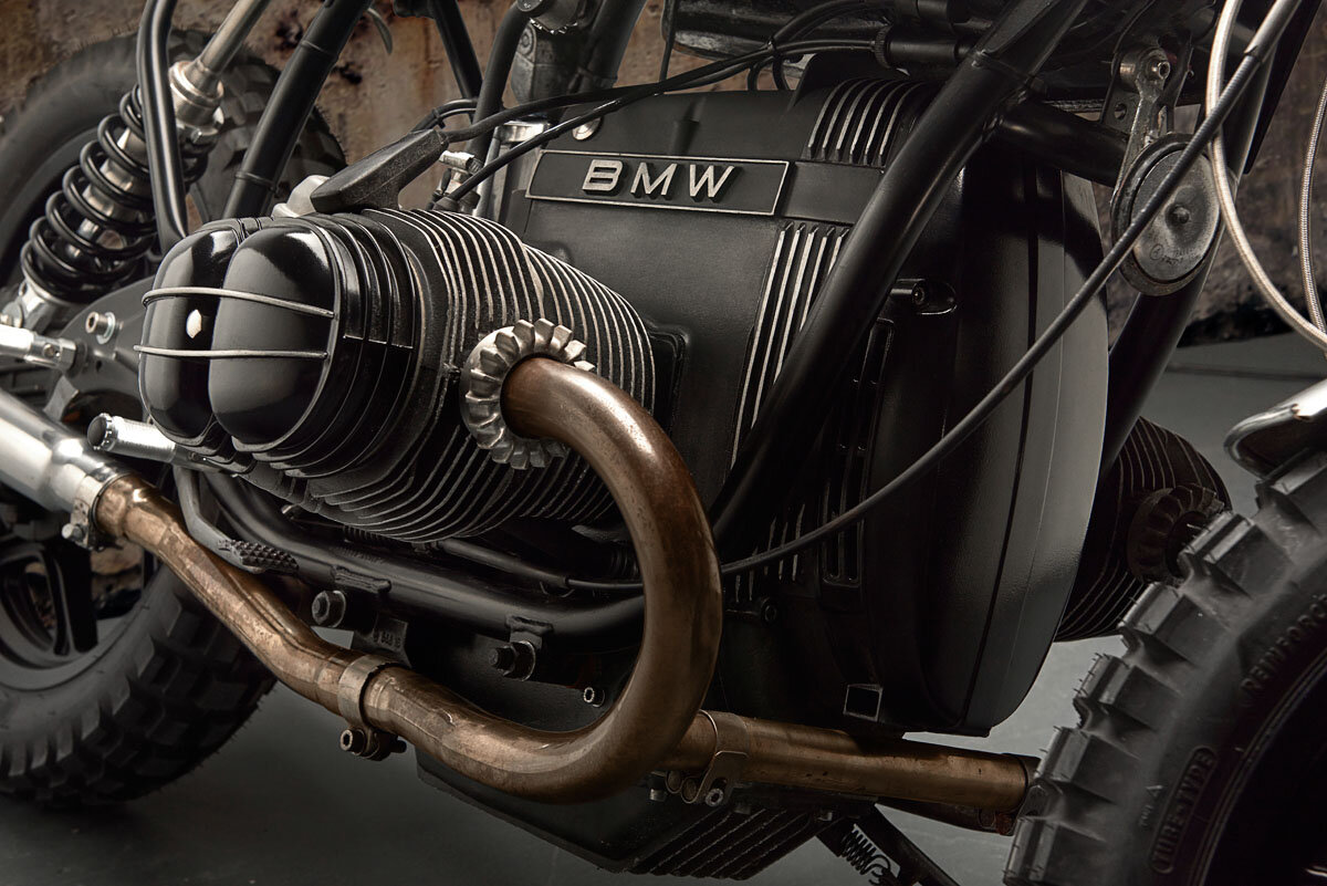 1995 BMW R 80RT SCRAMBLER by Curiosity Moto, photographed by imagefactory studio - London based automotive and motorcycle photographer