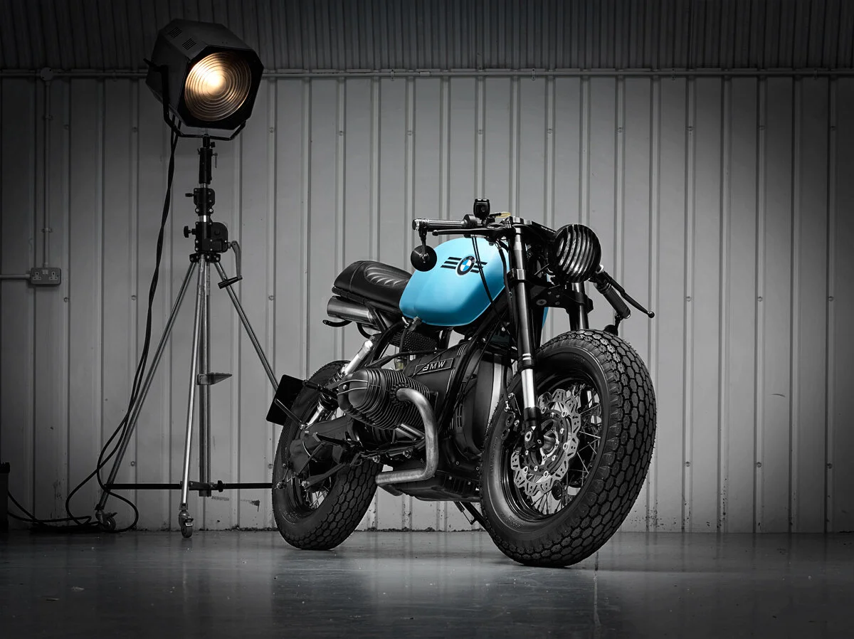 1995 BMW R 100R / SINROJA R3, photographed by imagefactory studio, London based automotive and motorcycle photographer