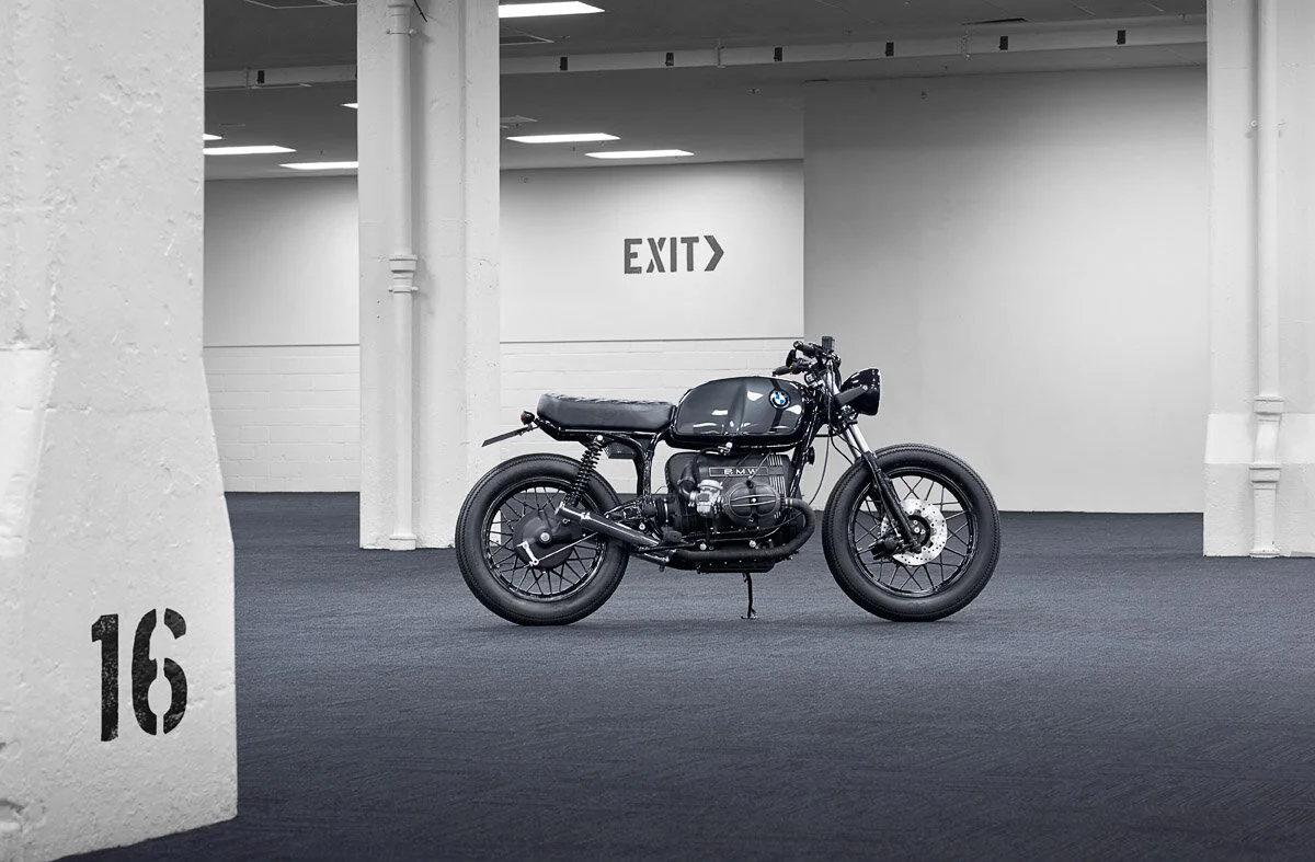 1992- BMW R80 - SINROJA R2, photographed by imagefactory studio - London based automotive and motorcycle photographers.