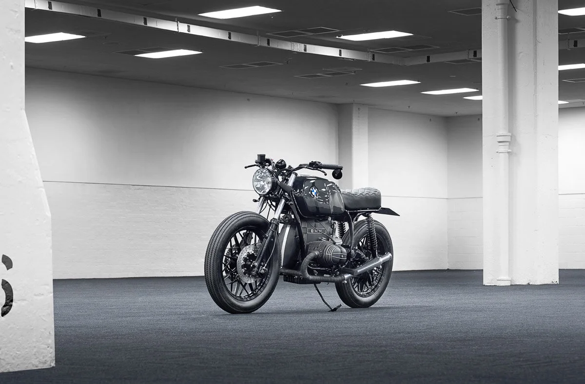 1992- BMW R80 - SINROJA R2, photographed by imagefactory studio - London based automotive and motorcycle photographers.