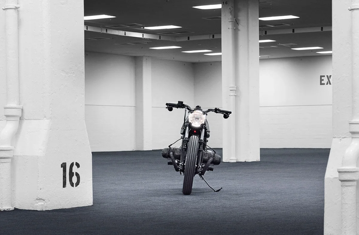 1992- BMW R80 - SINROJA R2, photographed by imagefactory studio - London based automotive and motorcycle photographers.