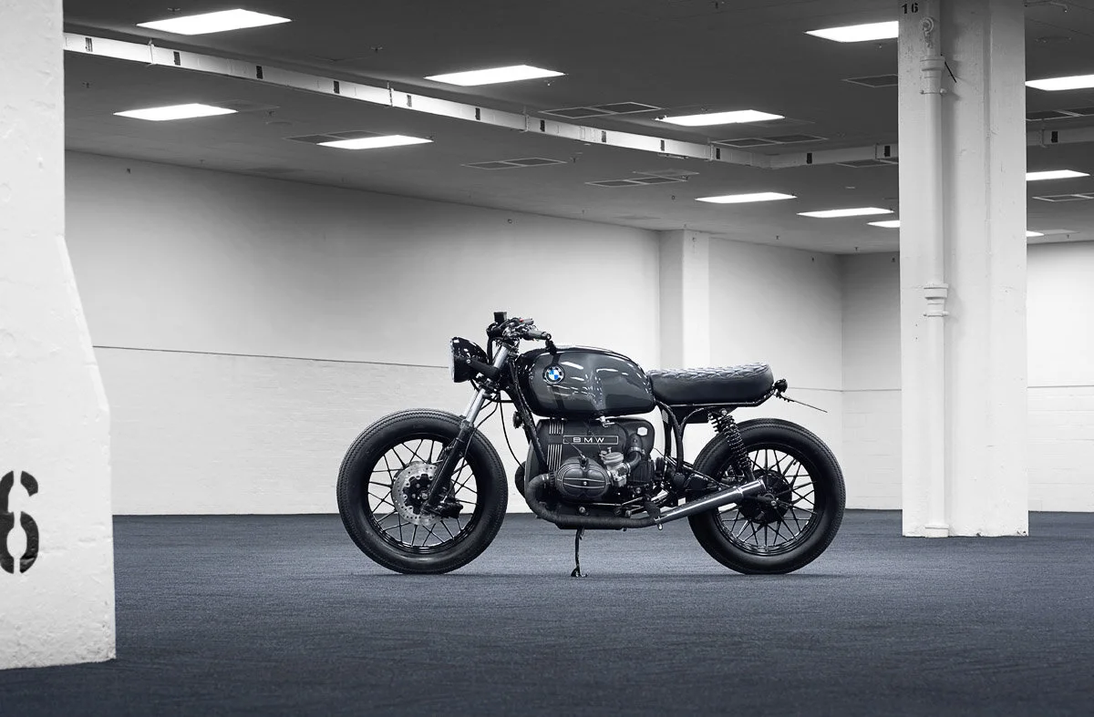 1992- BMW R80 - SINROJA R2, photographed by imagefactory studio - London based automotive and motorcycle photographers.