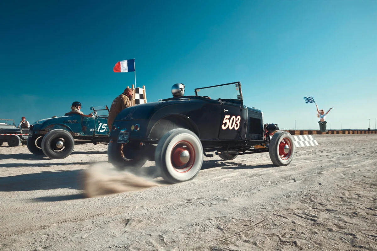 2019 "Normandy Beach Race" - Riva-Bella / Ouistreham - France, photographed by imagefactory studio - London based automotive and motorcycle photographer.