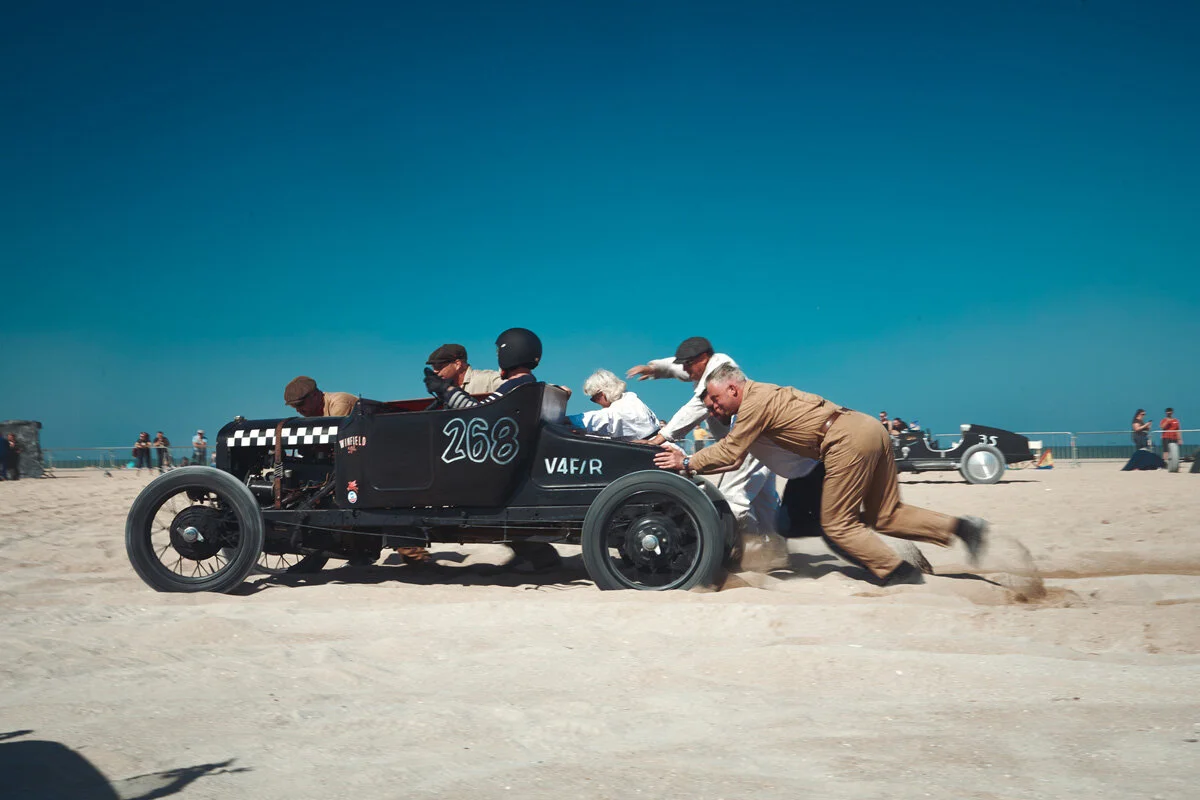 2019 "Normandy Beach Race" - Riva-Bella / Ouistreham - France, photographed by imagefactory studio - London based automotive and motorcycle photographer.