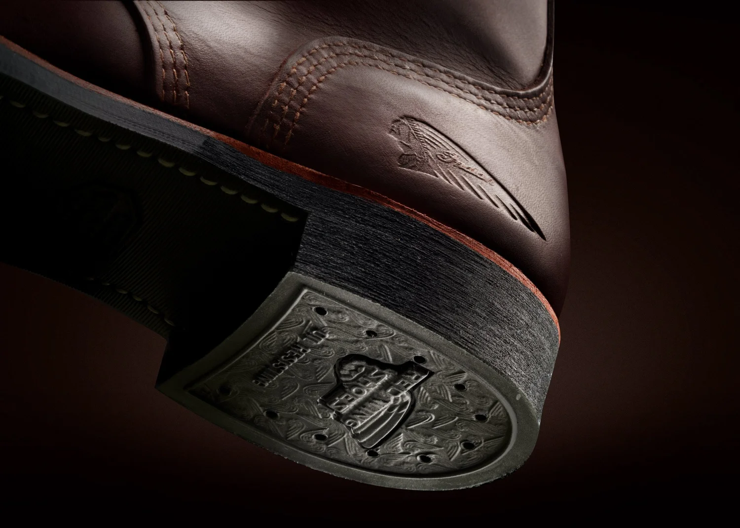 Bottes Red Wing Indian Motorcycle 4313 Spirit Lake - Iron Ranger, Couleur Ambre - Taille 12 D