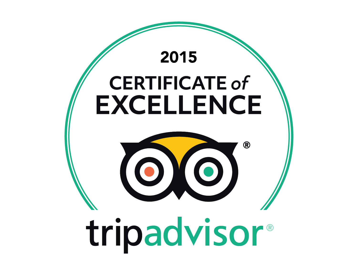 TripAdvisor Certificate of Excellence 2015