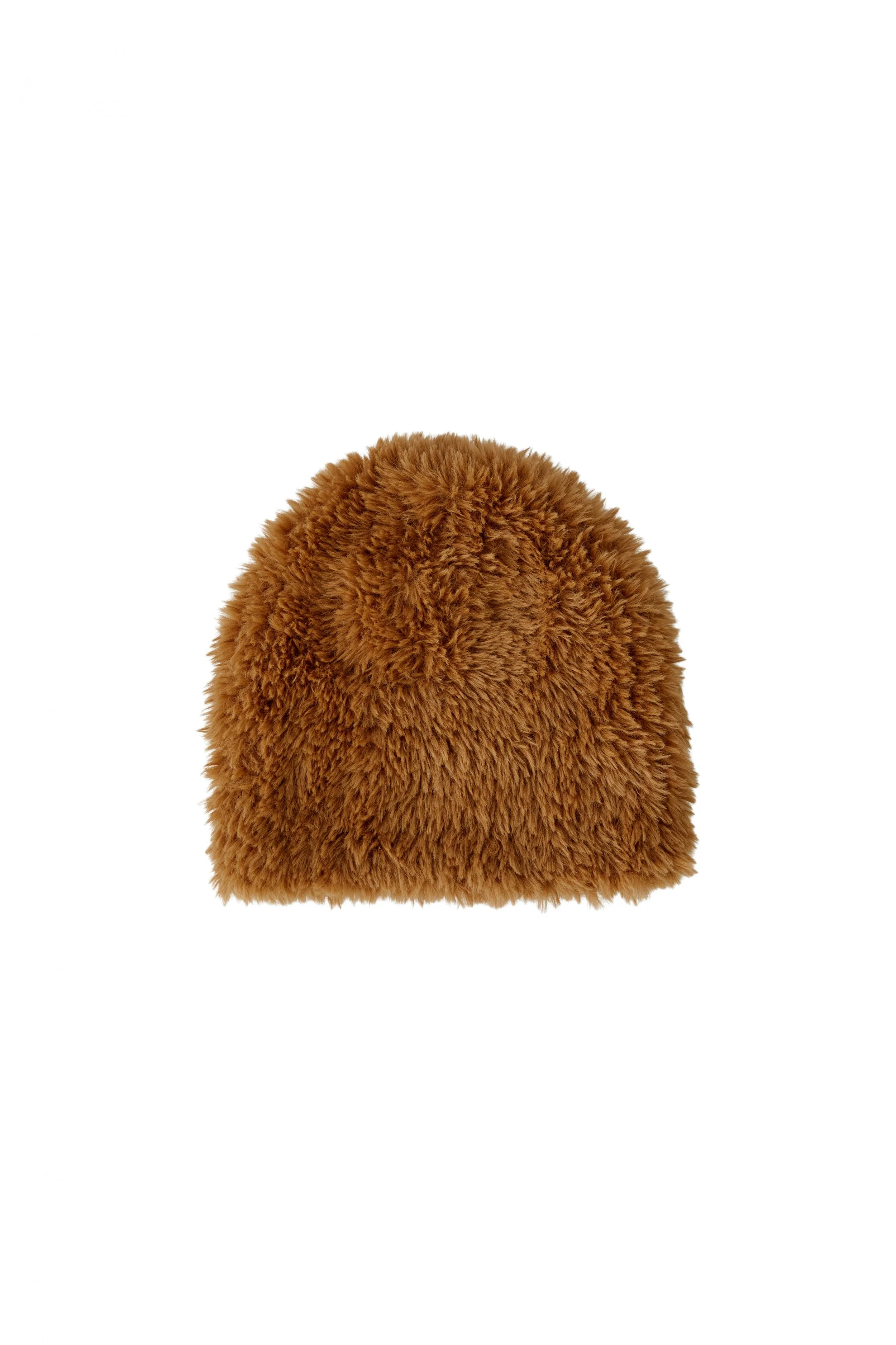 COMING SOON - Knitted Faux Fur Beanie in Light Rosewood   99865  //  1088