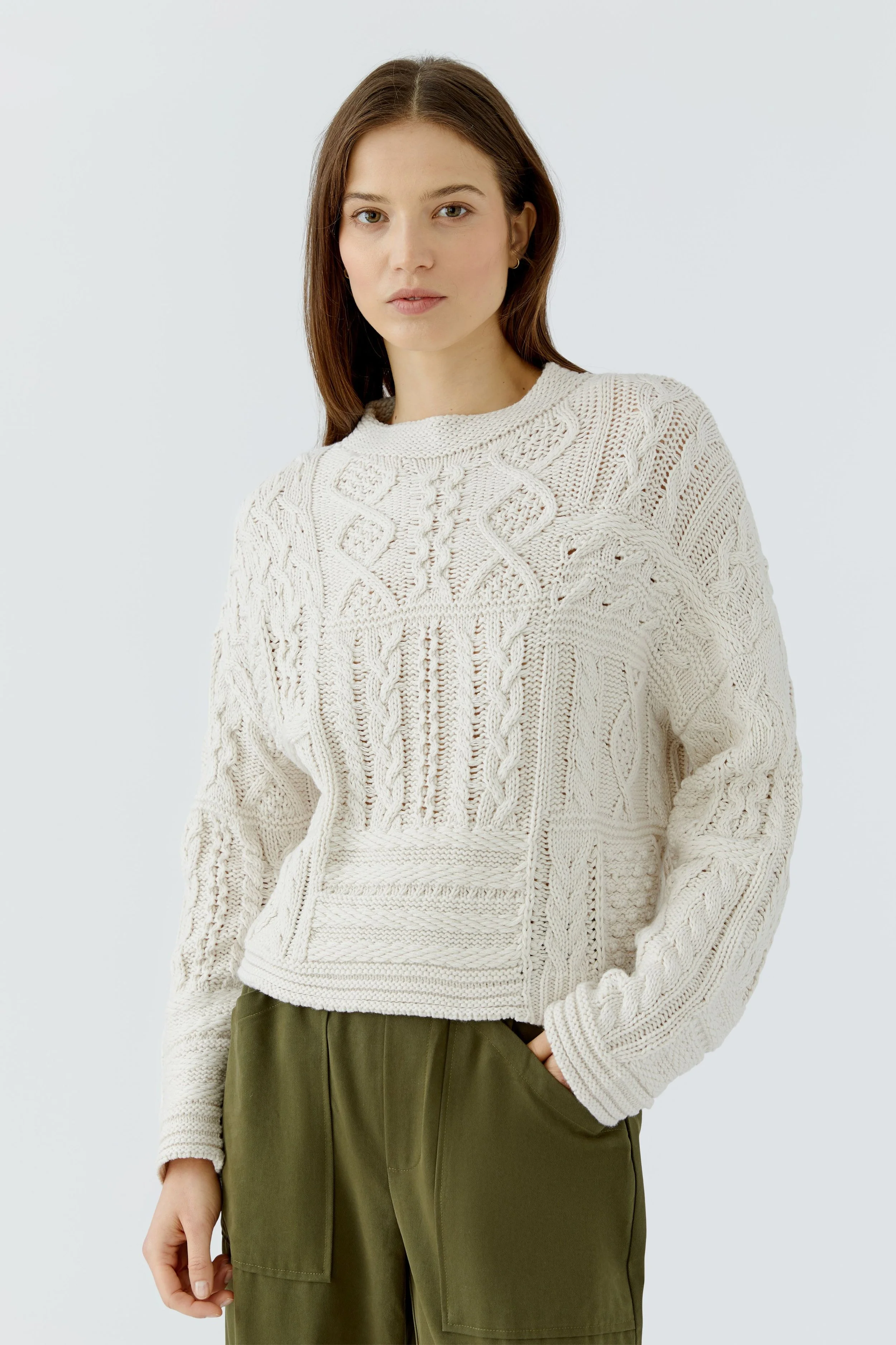 Cotton Blend Textured Knit 98073