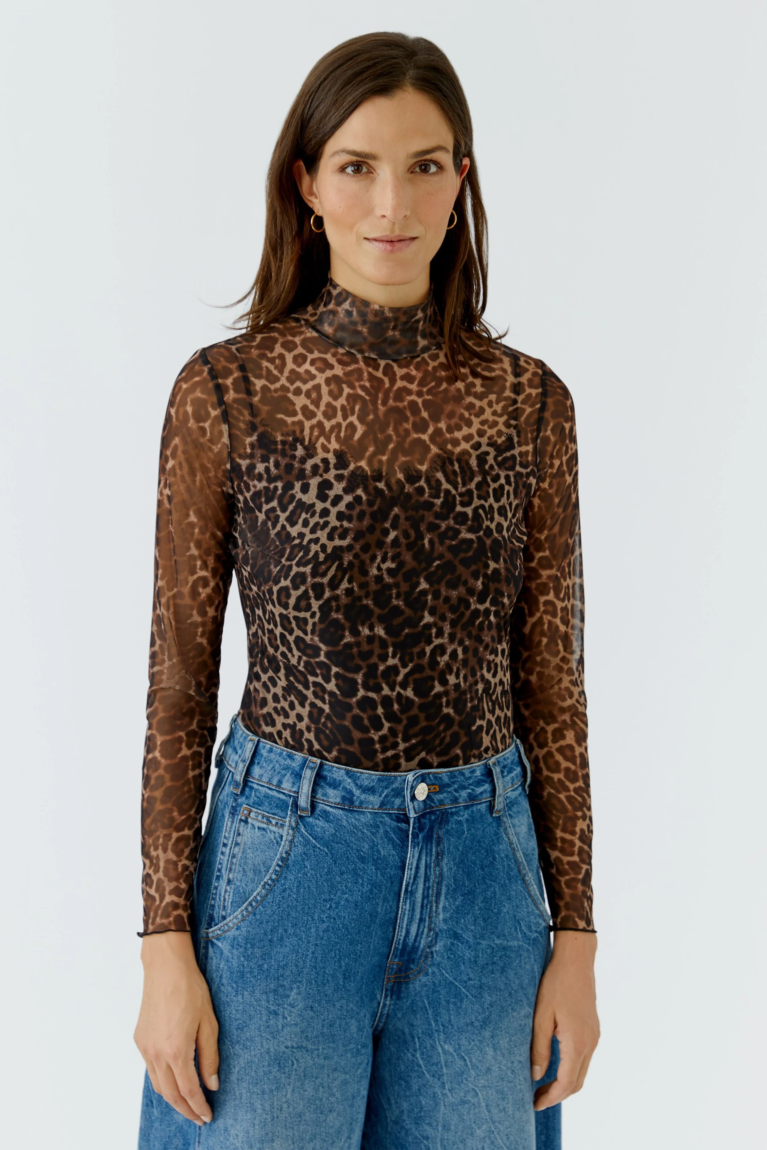 Mesh Top in Leopard  99895 // 0749