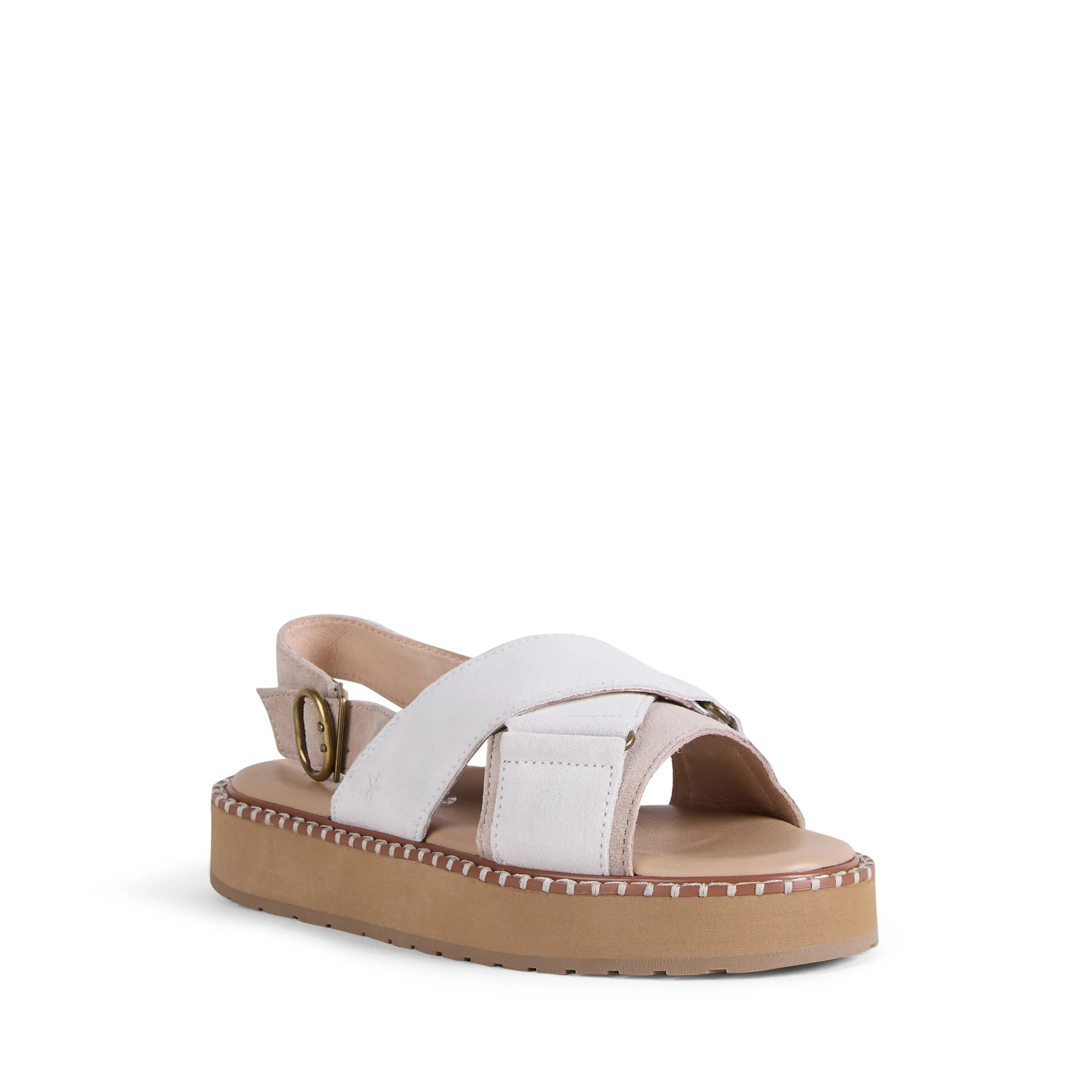 Emu Morna Sandal In Beige Suede