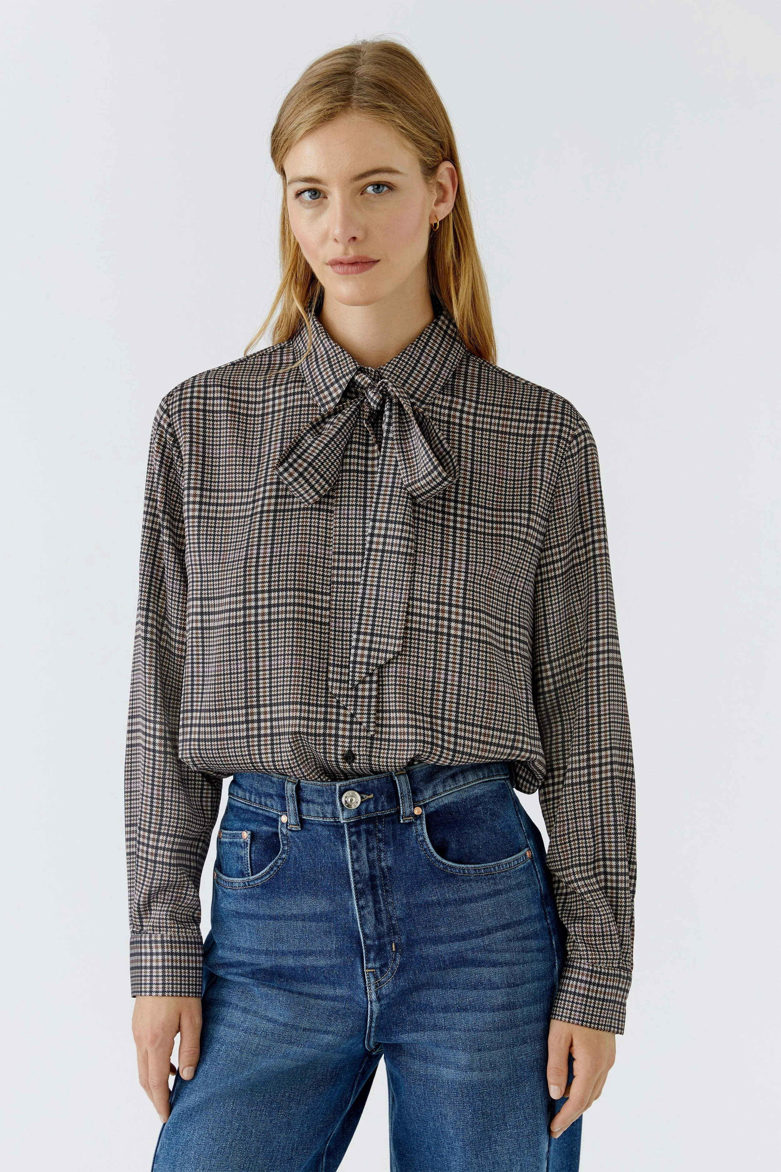COMING SOON - Bow Detail Check shirt  99968