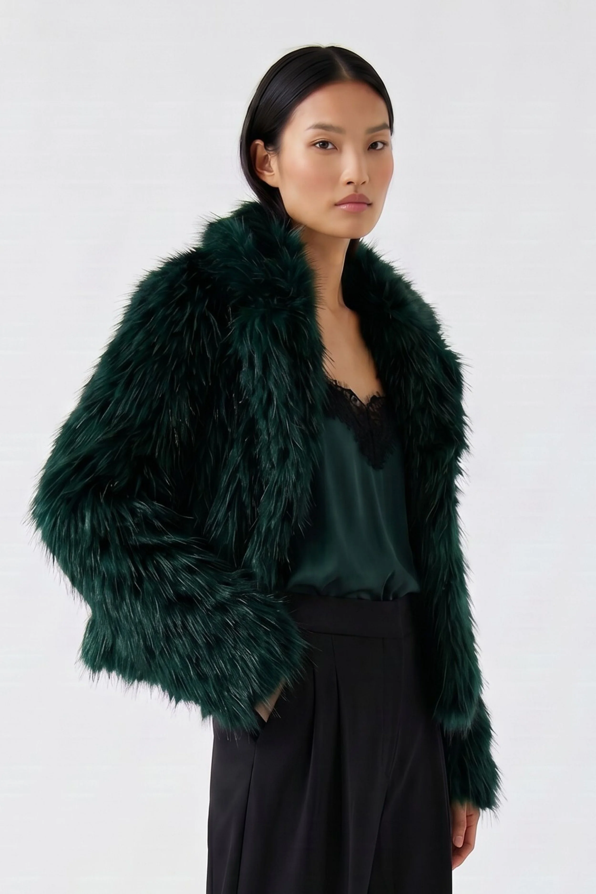 COMING SOON - Vegan Fur in Scarab Green 100473