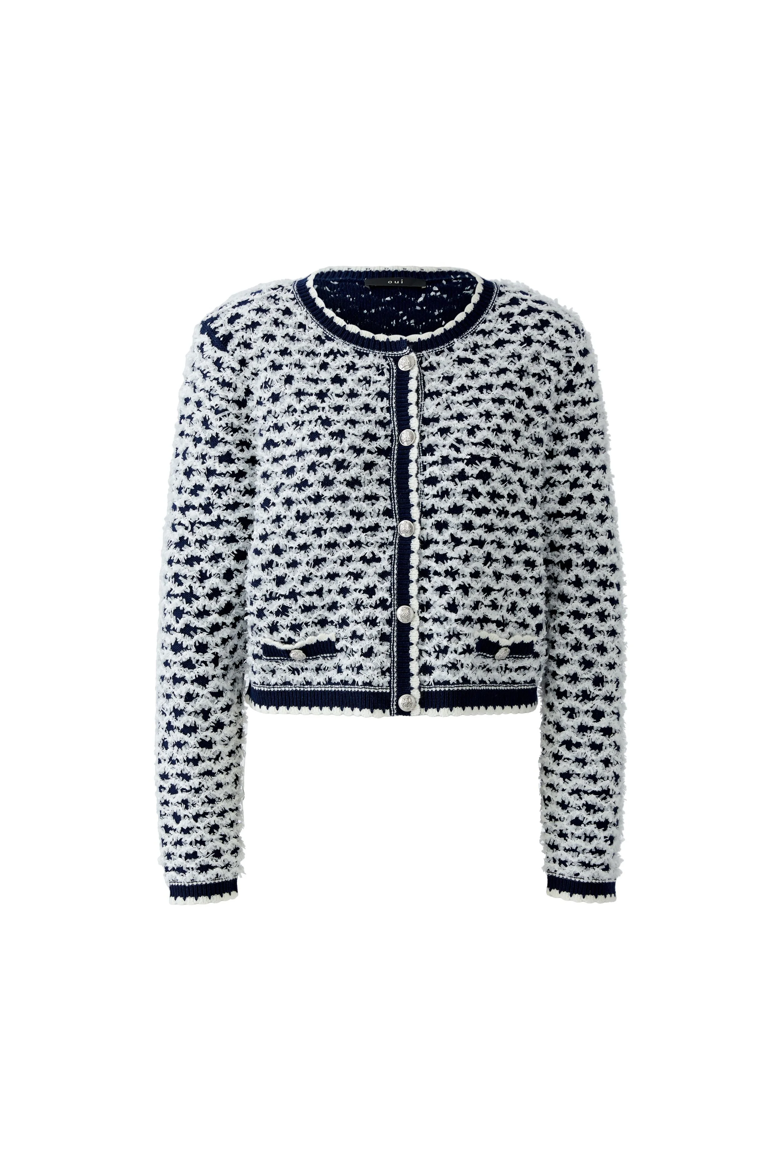 'Chanel' style Applique Knitted Jacket/ cardigan  95976  //  0571