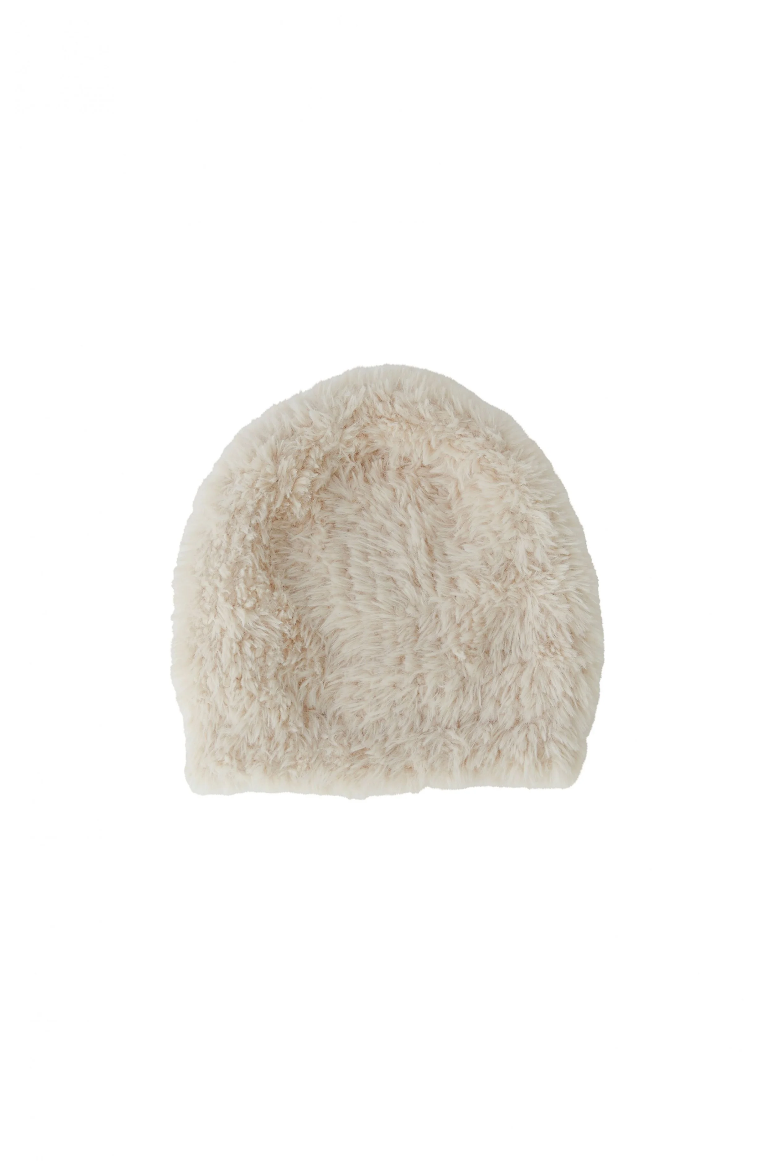 COMING SOON - Knitted Faux Fur Beanie in Cream  99865  //  1088