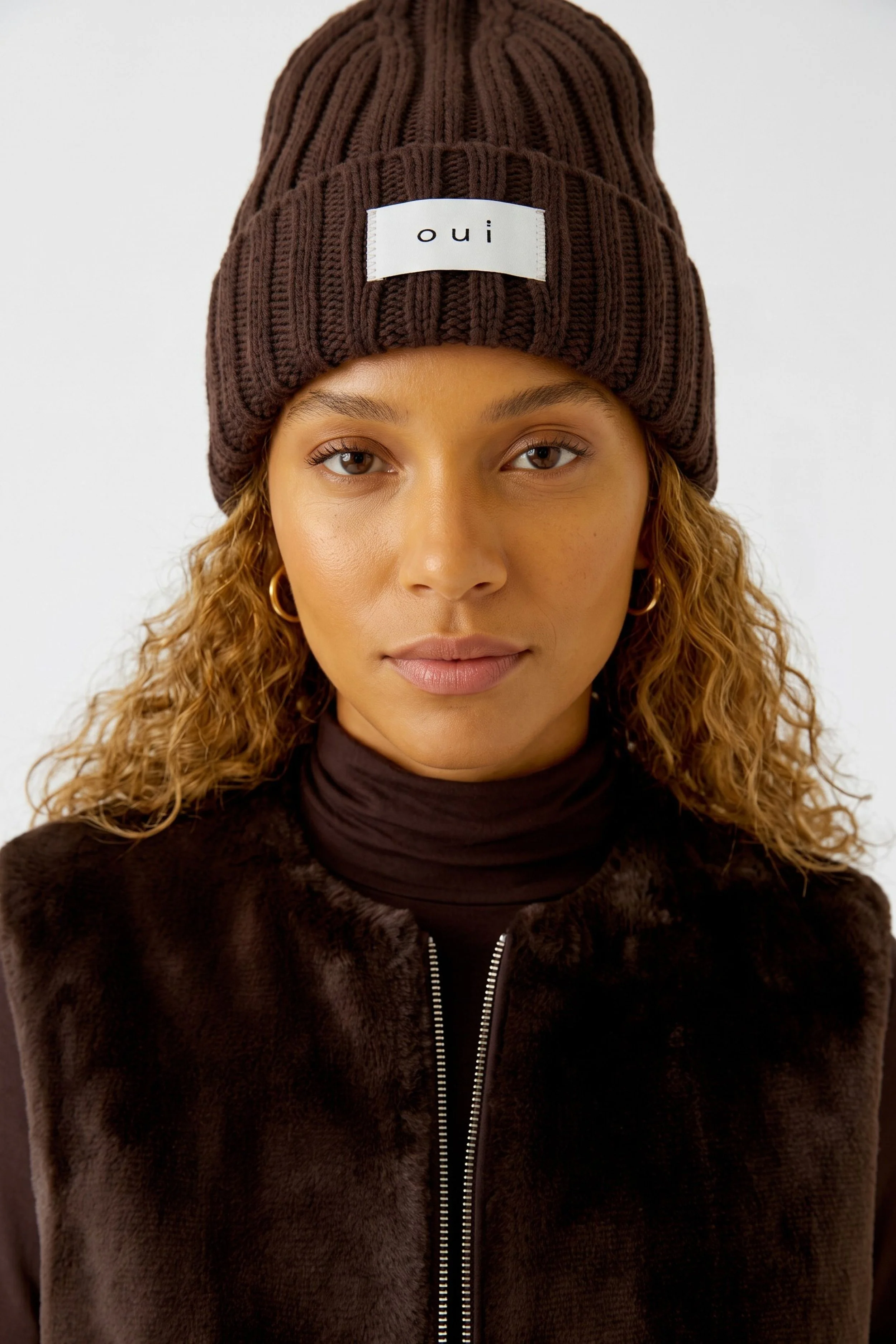 COMING SOON - Cotton Blend Beanie in Chocolate Torte 89767
